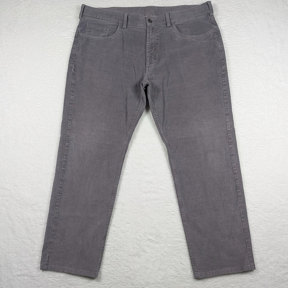 Brooks Brothers Pants Mens 38x30 Gray Corduroy Stretch 5 Pocket Chino‎ Casual
